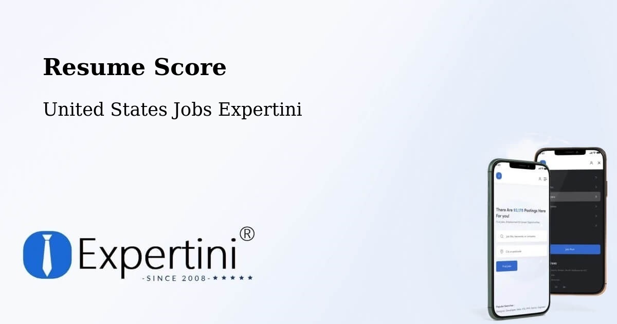 Resume Score & Job Description Match Tool – Huron - United States Jobs Expertini